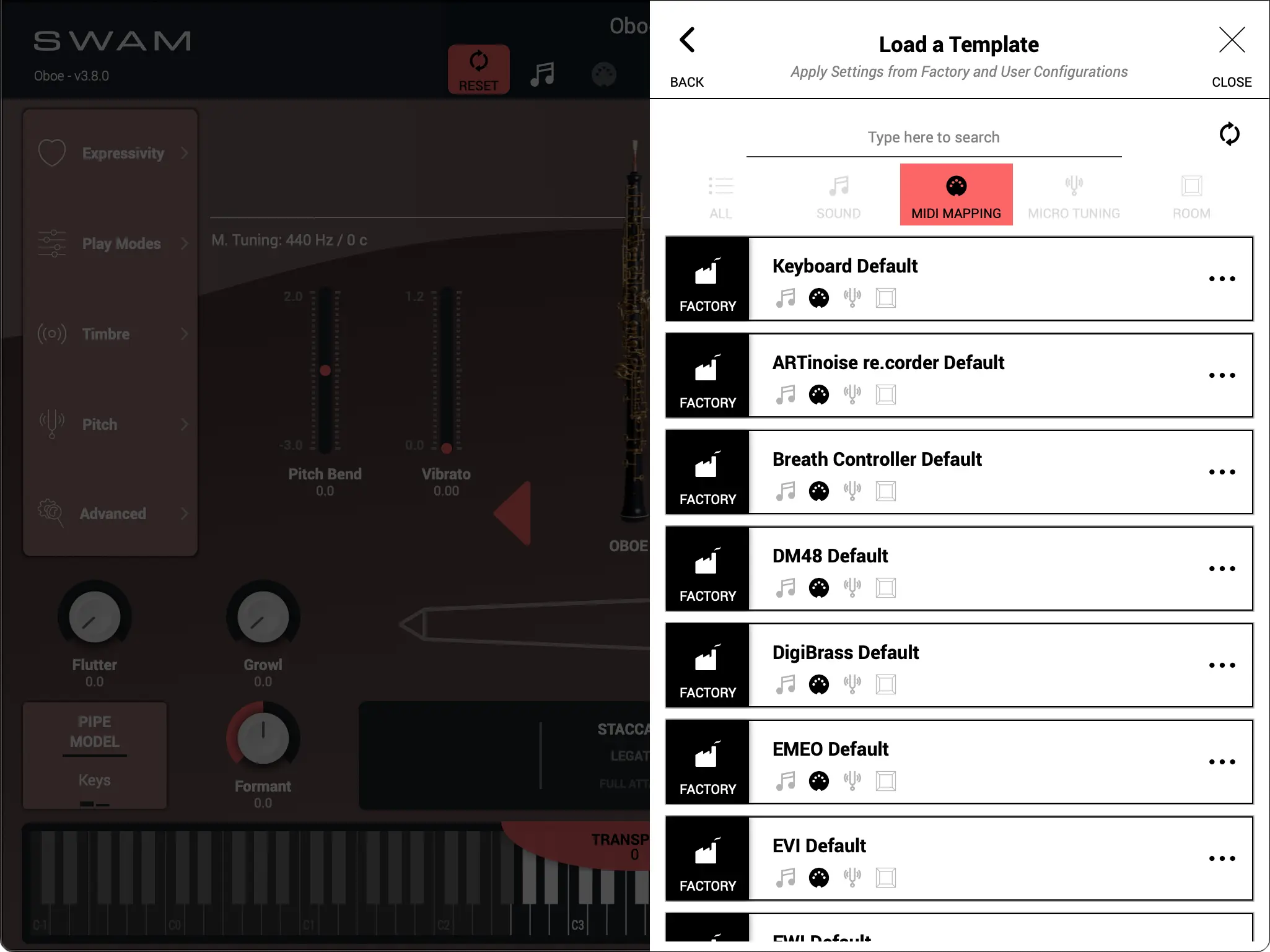 MIDI Mapping - Presets